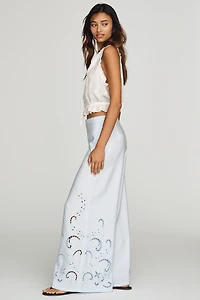 By Anthropologie Cutwork Palazzo Pants
