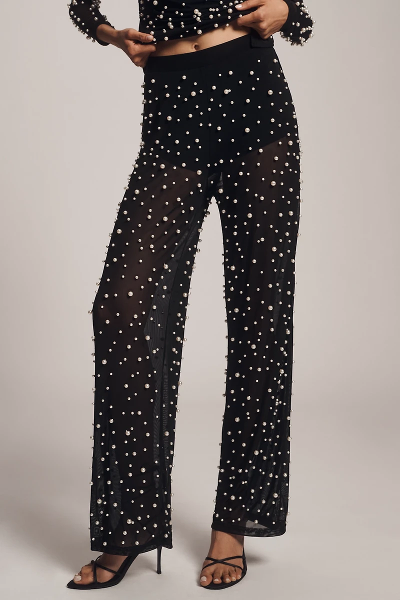 BLITHE Mesh Pearl Pants