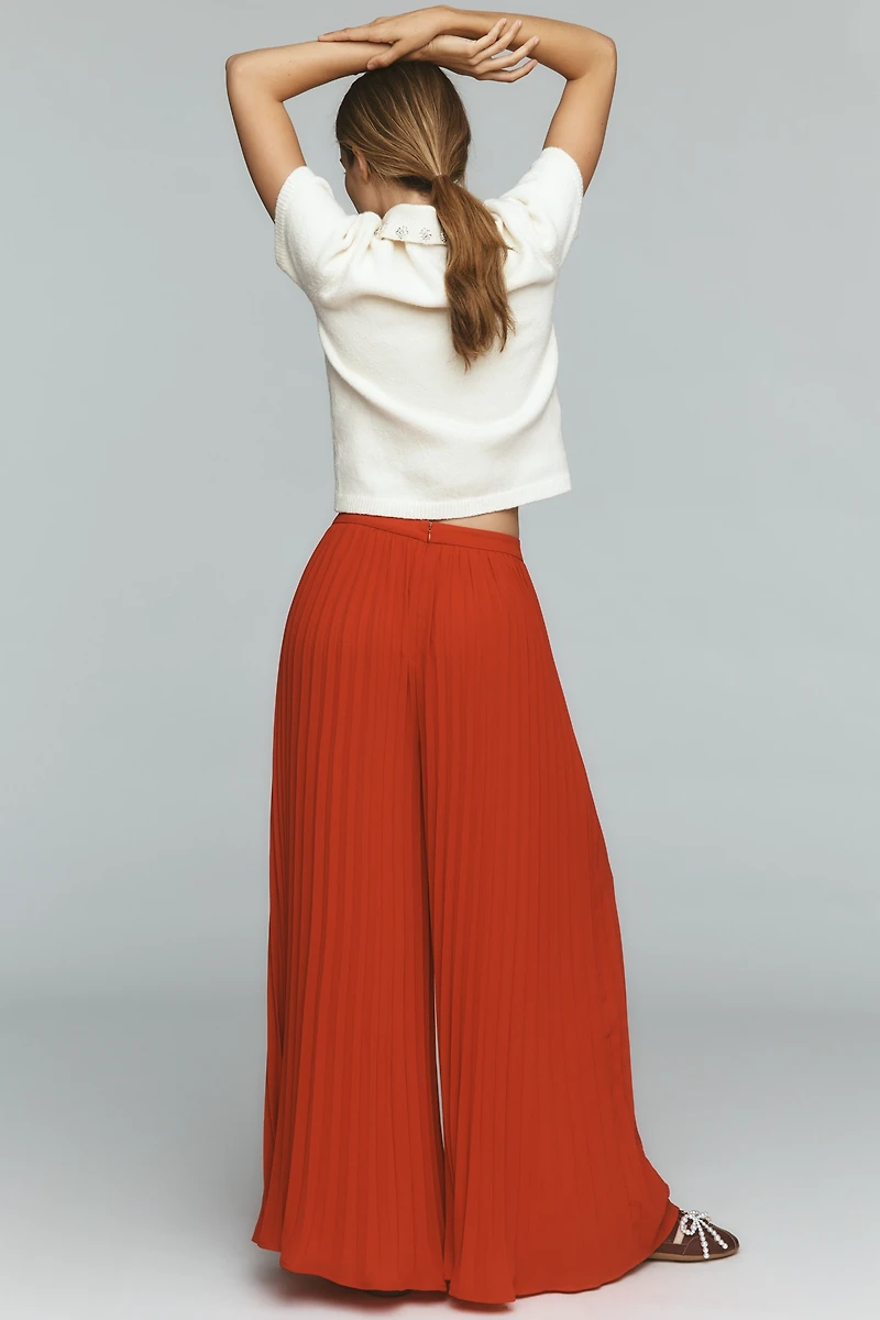 BLITHE Pleated Wide-Leg Pants