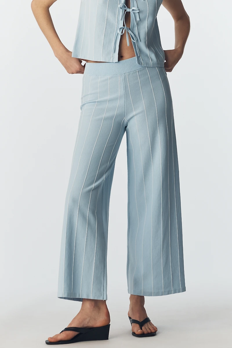 The Tiny Big Sister Striped Knit Pants