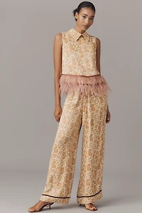 Maude Club Cara Wide-Leg Pull-On Pants