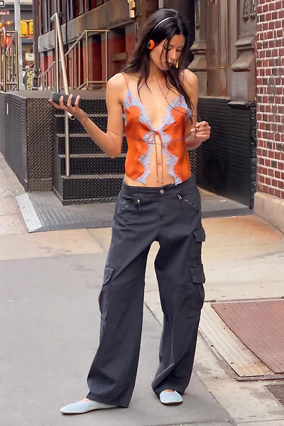 Pilcro Aero Wide-Leg Cargo Pants
