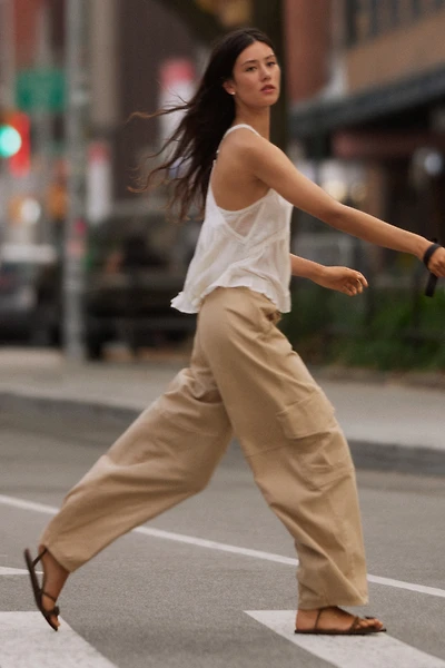 Pilcro Aero Wide-Leg Cargo Pants