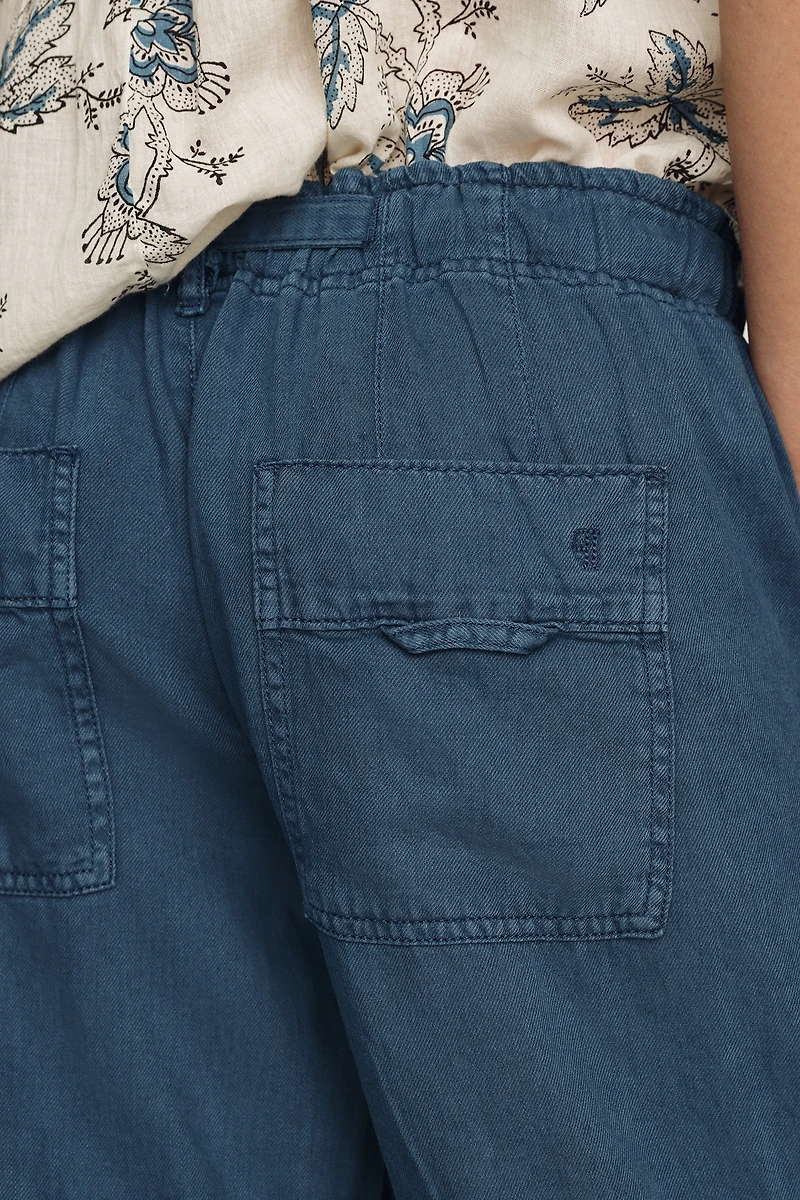 Pilcro Cotton Linen Beach Cargo Pants