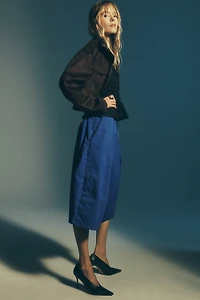 Pilcro Wide-Leg Crop Balloon Trousers