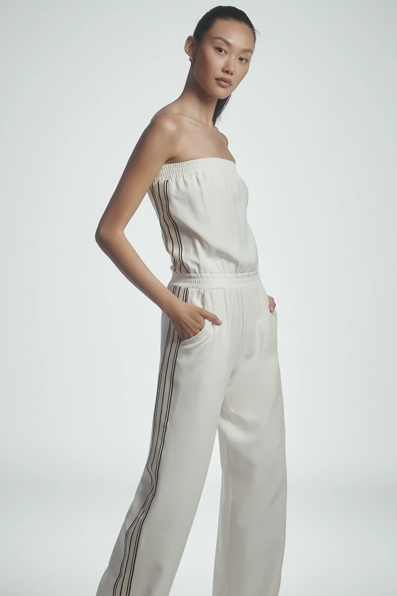 Bishop + Young Strapless Stripe Jumpsuit