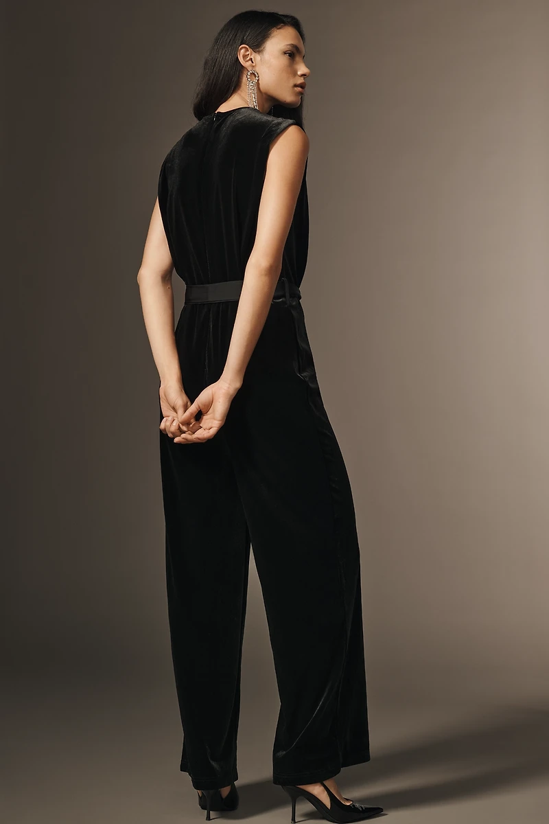Bishop + Young Velvet Wrapped Jumpsuit