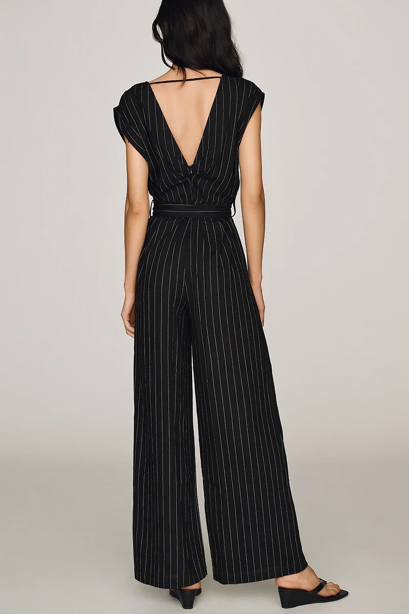 Bishop + Young Pinstripe Jumpsuit