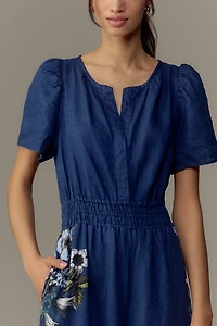 The Somerset Linen Printed Jumpsuit
