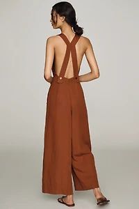 By Anthropologie Cutout Apron Jumpsuit