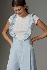 By Anthropologie Eyelet Washed Overalls