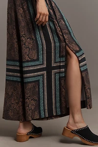 By Anthropologie Printed Wide-Leg Jumpsuit