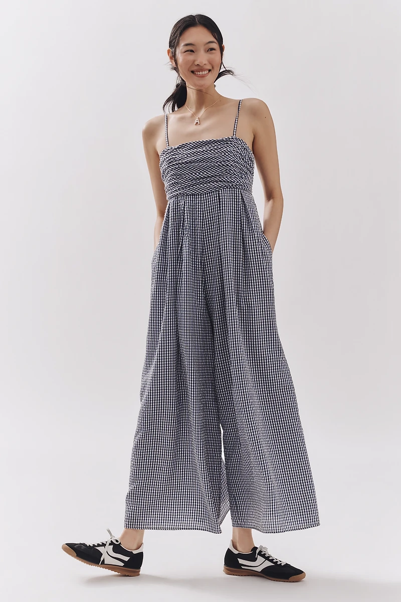 Hutch The Mabel Gingham Sleeveless Wide-Leg Jumpsuit