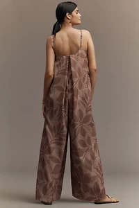 Hutch Sleeveless V-Neck Waistless Wide-Leg Jumpsuit