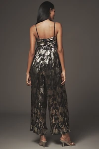 Hutch Mabel Foil Pleated Jumpsuit