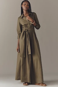 Hutch Poplin Shirt Tie-Waist Jumpsuit