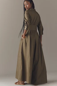 Hutch Poplin Shirt Tie-Waist Jumpsuit