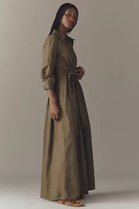 Hutch Poplin Shirt Tie-Waist Jumpsuit