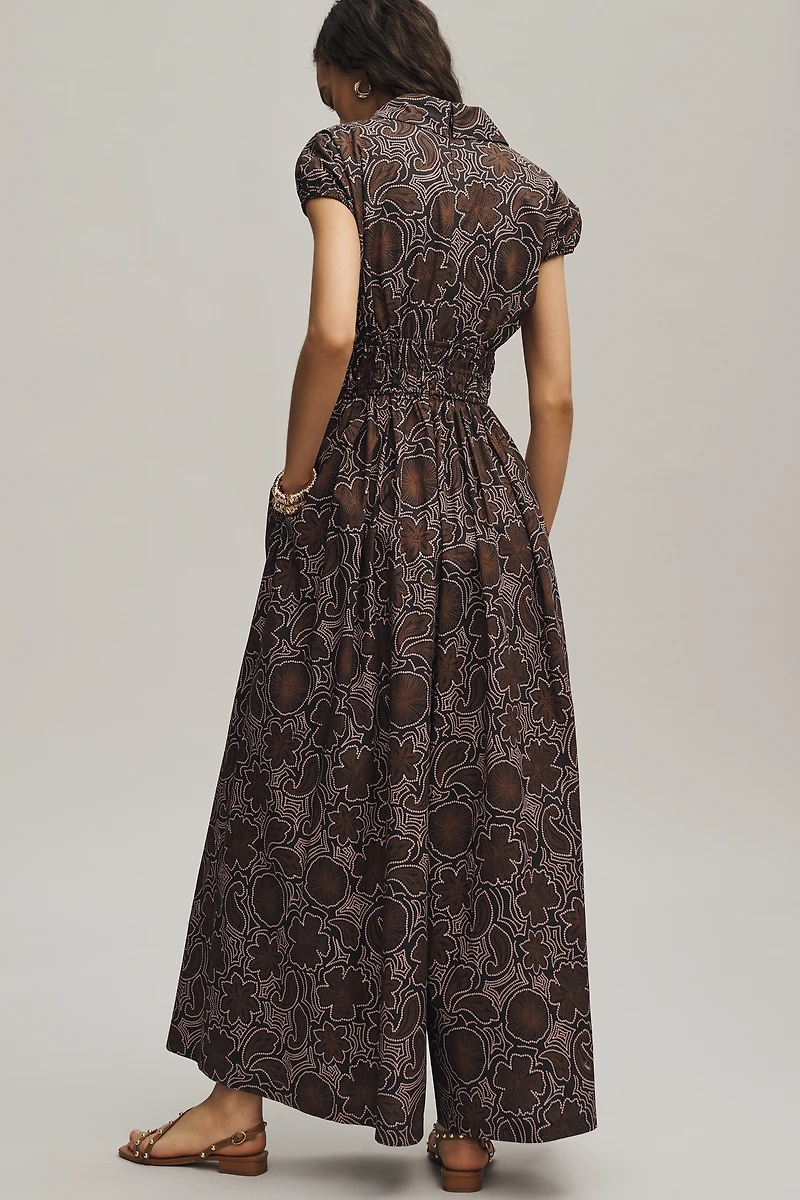 Hutch Printed Short-Sleeve Jumpsuit