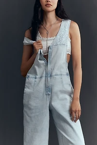 Pilcro Front-Zip Wide-Leg Jumpsuit