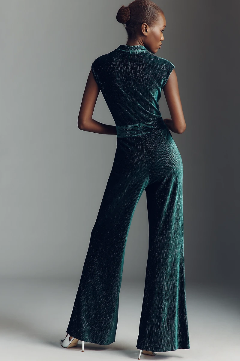 Saylor Marion Velvet Sparkle Jumpsuit