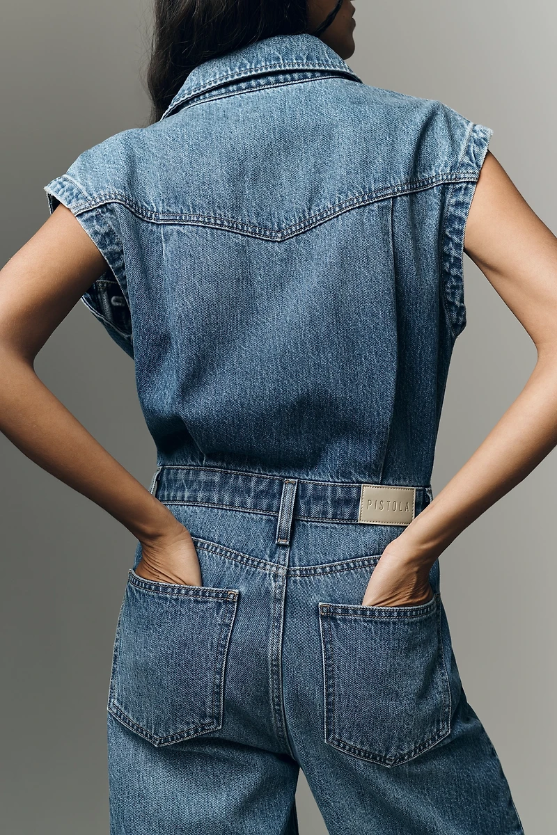 Pistola Ace Sleeveless Barrel-Leg Jumpsuit