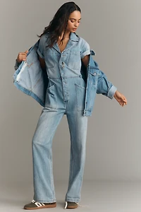 Pistola Grover Denim Short Sleeve Field Jumpsuit