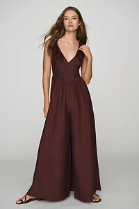 By Anthropologie Femme Boho Wide-Leg Jumpsuit