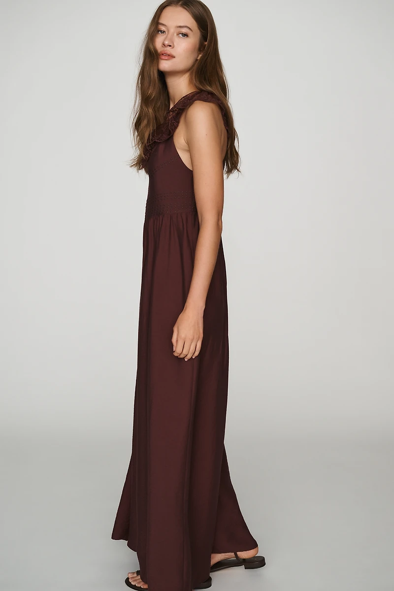 By Anthropologie Femme Boho Wide-Leg Jumpsuit