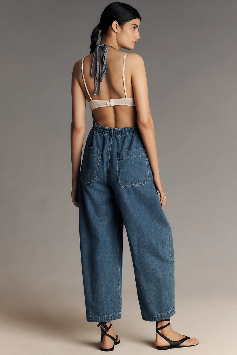 Ética Laurelle Halter Barrel Jumpsuit