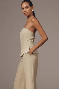Rare London Petite Strapless Tailored Jumpsuit