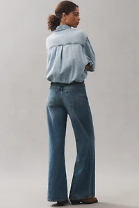 Good American Denim Shirt Jumpsuit