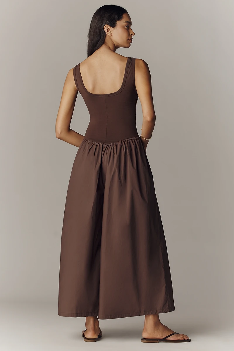 Never Fully Dressed Chocolate Sun Poplin Jumpsuit