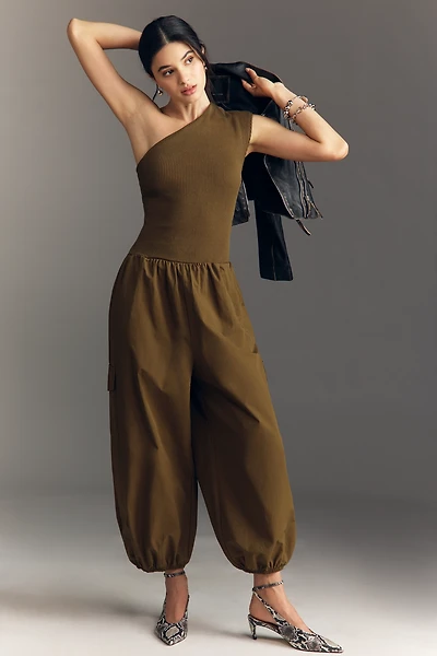 By Anthropologie Asymmetrical Twofer Jumpsuit