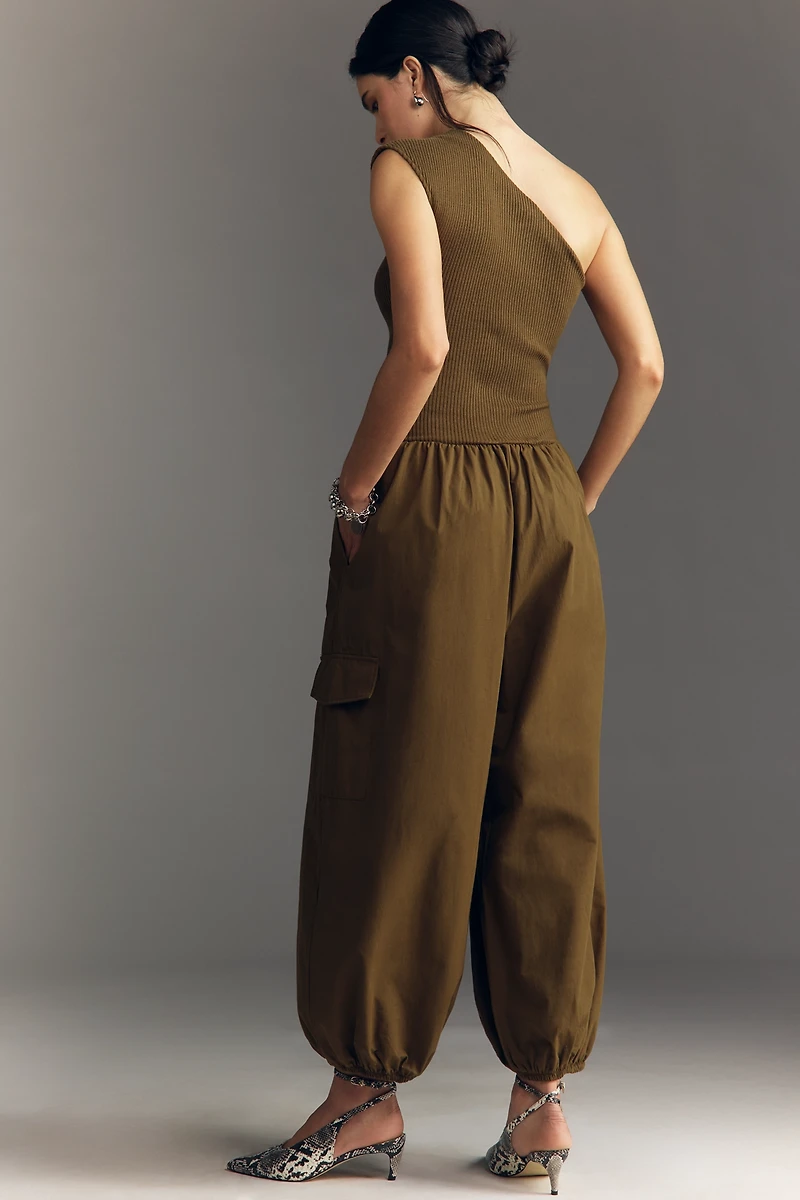 By Anthropologie Asymmetrical Twofer Jumpsuit