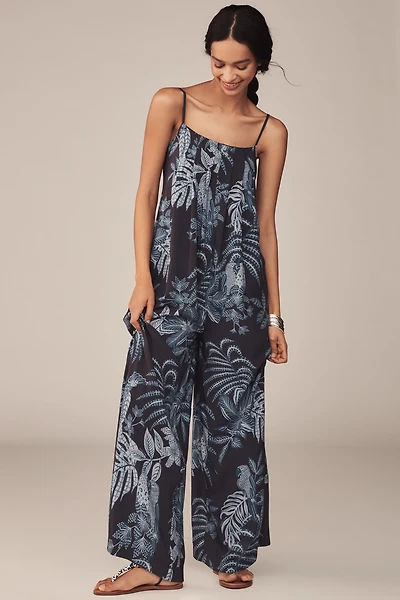 Farm Rio x Anthropologie Waistless Printed Jumpsuit