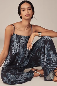 Farm Rio x Anthropologie Waistless Printed Jumpsuit