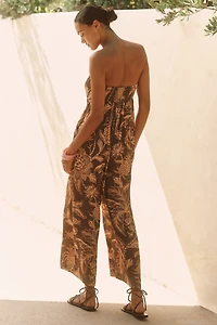 Farm Rio x Anthropologie Strapless Waistless Jumpsuit