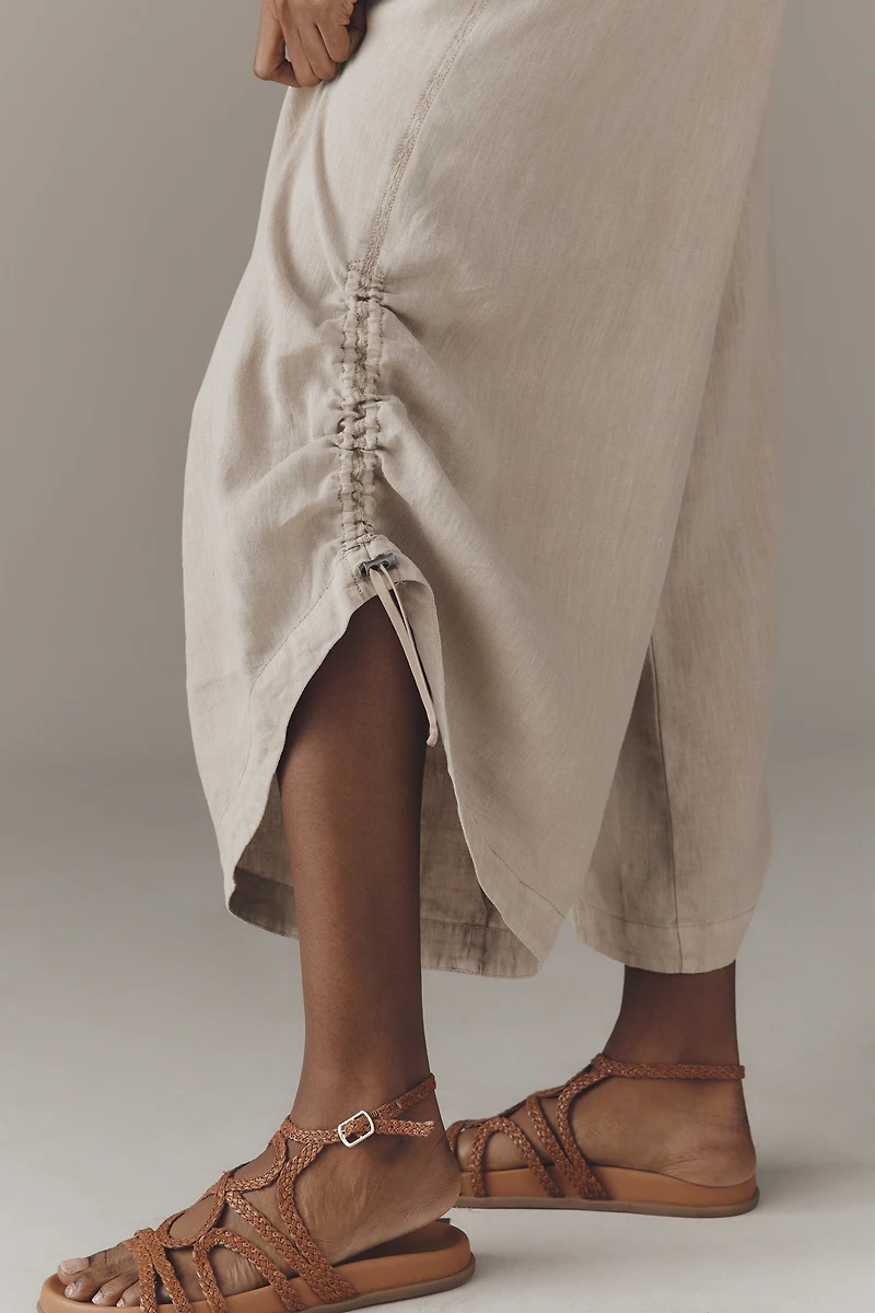 By Anthropologie Linen Shirting Jumpsuit
