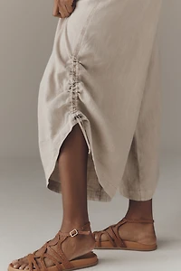 By Anthropologie Linen Shirting Jumpsuit