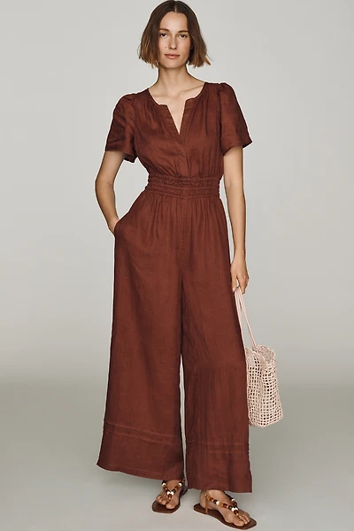 Somerset Linen Wide-Leg Jumpsuit