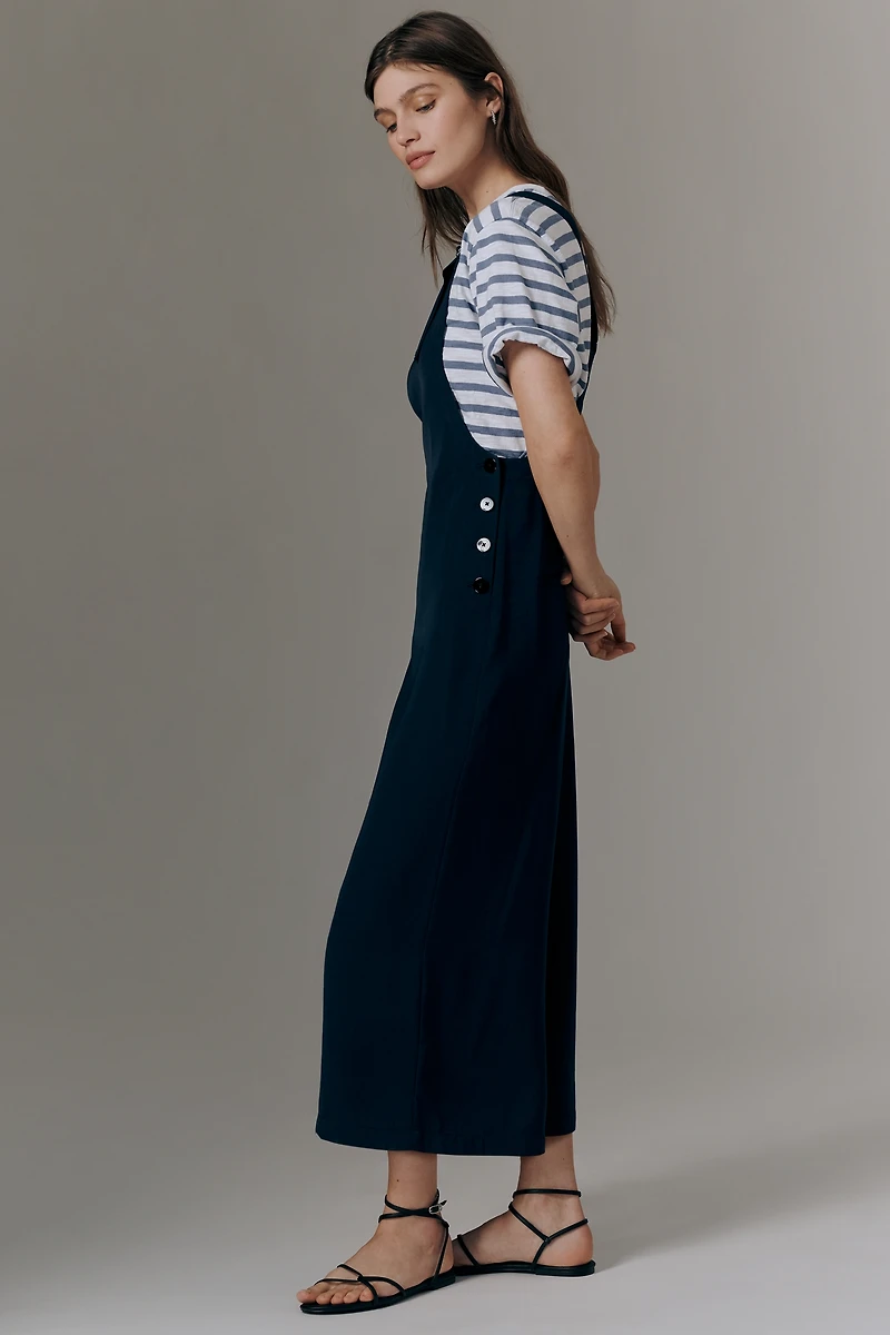 Maeve Tailored Pinafore Wide Leg Jumpsuit