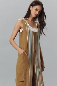 Pilcro Front-Zip Utility Overalls