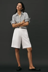 Joe's Jeans Brody Linen Blend Bermuda Shorts