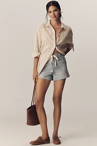 Joe's Jeans Addison Tie-Front Denim Shorts