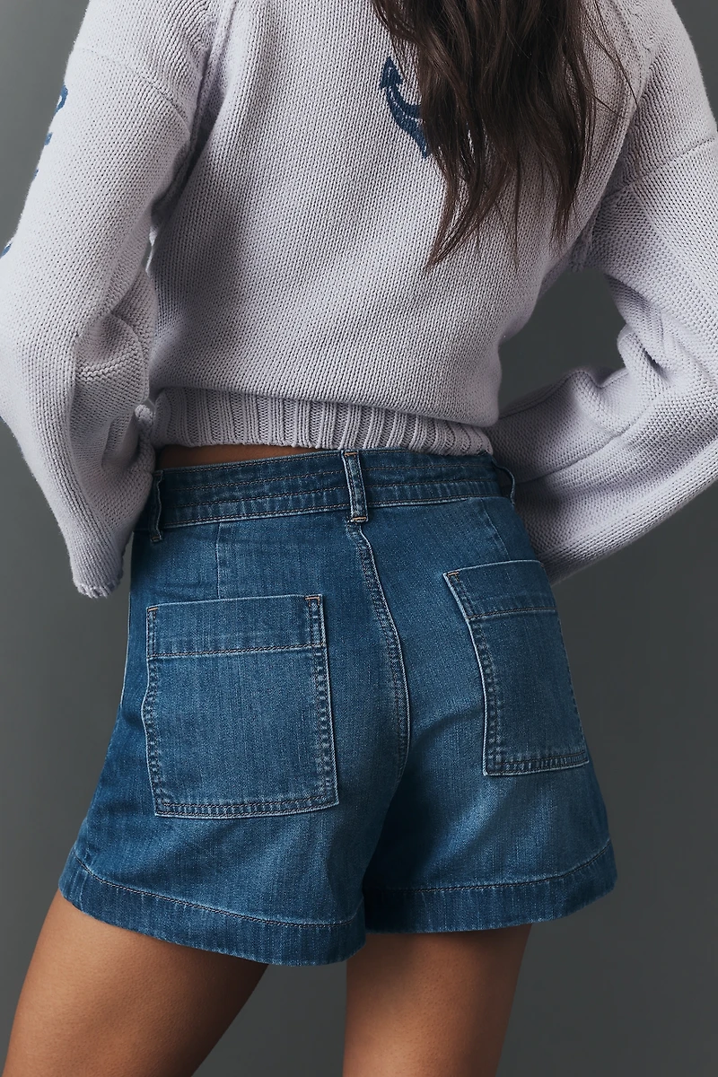 Joe's Jeans Madeline Denim Tie-Waist Shorts
