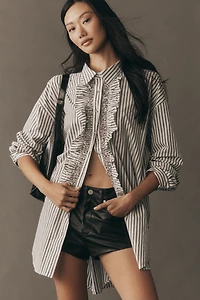 Bl-nk Rock Star Faux Leather Shorts