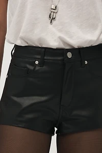 Bl-nk Rock Star Faux-Leather Shorts