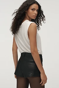 Bl-nk Rock Star Faux-Leather Shorts