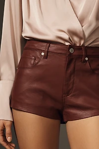 Bl-nk Rock Star Faux-Leather Shorts